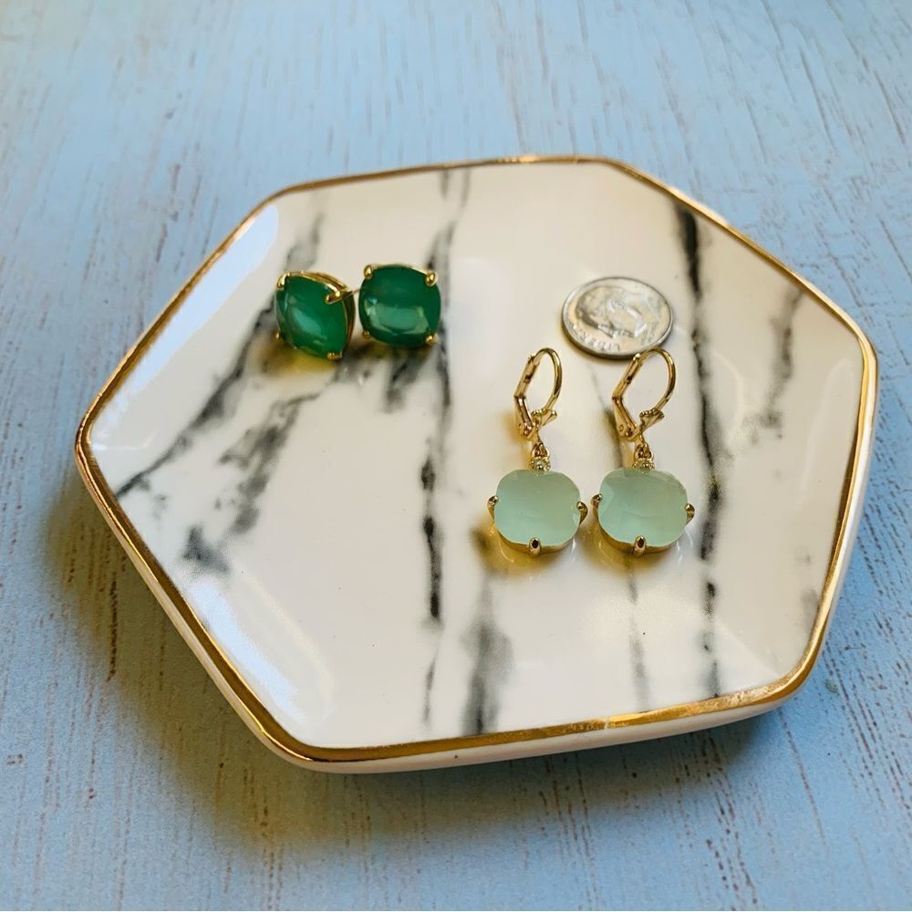 Gold‎ Green Crystal Earring Bundle